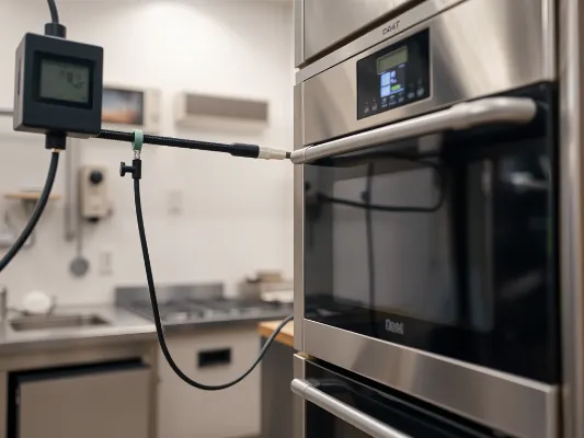 Fixed appliance testing in a commercial kitchen